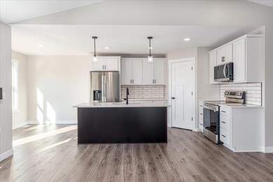 Includes stainless steel appliances.