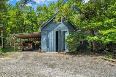 Front of barn