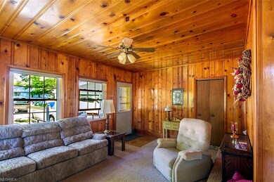 You cannot miss the beautiful wood in this room.  