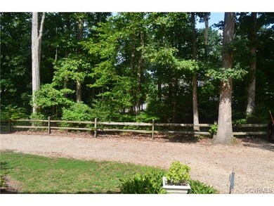 View from back porch. Circular drive.