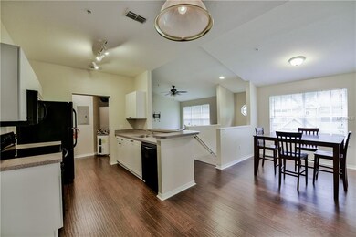 Open floor plan with new laminate flooring