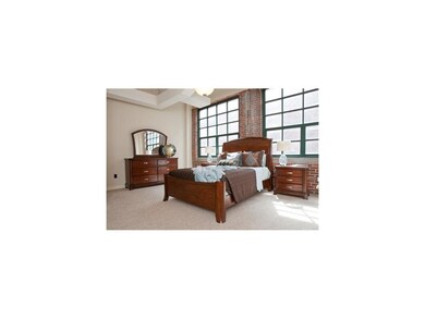 Bedroom. Large Windows Provide Natural Light