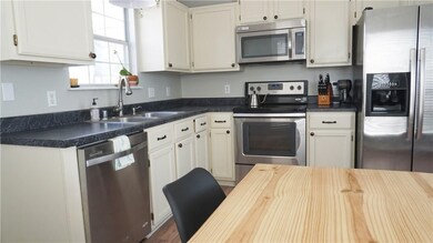 Bright kitchen with updated stainless appliances