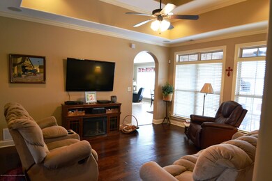 Coffered ceiling in the great room