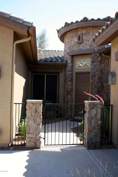 Gated Front courtyard