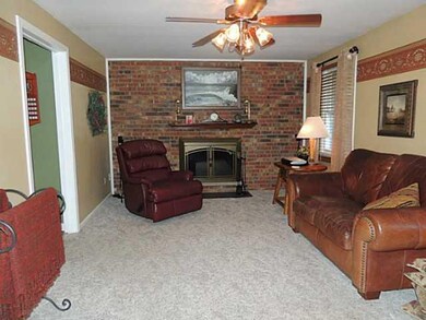 Family Room Family room off the Kitchen has a new 