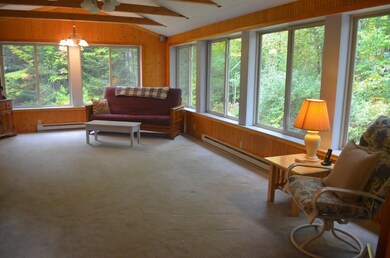 Family room brings the outdoors in.