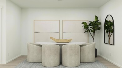 Dining space featuring hardwood / wood-style floor