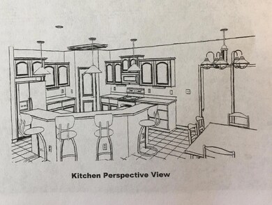 1778 kitchen perspective view