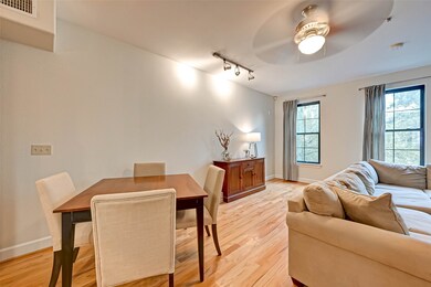 Flexible dining area.