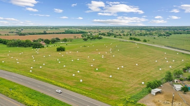 Aerial view with a rural view