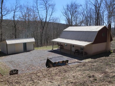 CABIN AND SHED VIEW