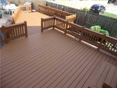 Patio/Deck. enormous exterior deck in backyard. pa