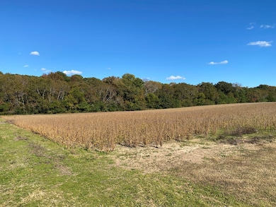 front corner of parcel