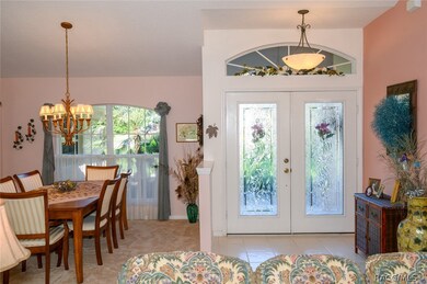 View from great room towards entry