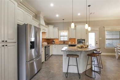 Kitchen - Custom cabinets, island with electricity