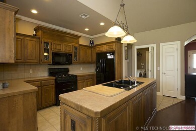 Kitchen with ample storage and counter space.