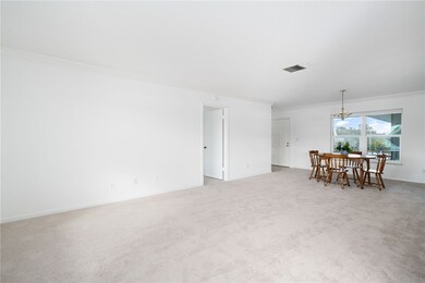 Living area looking towards front door
