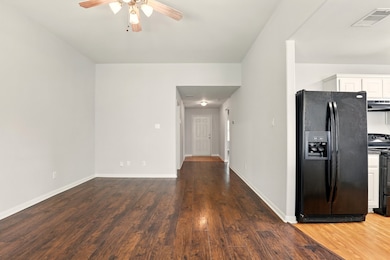 Floor plan is very open to the living/kitchen and