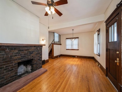 Combination living room and dining room.