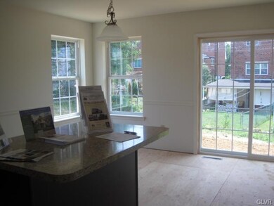 nook with sliding glass door
