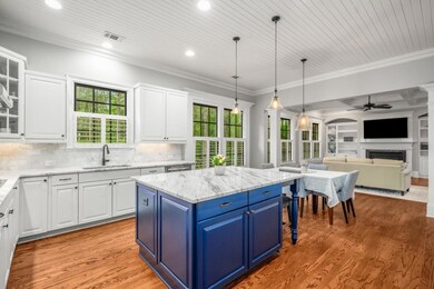 Beautiful kitchen opens to family room