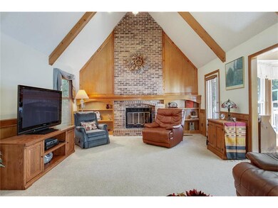Bright & sunny Living Room.  Steps to deck