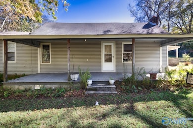 Covered front porch with home entry