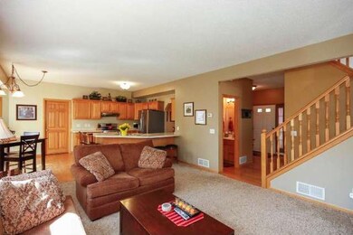 Open concept living with family room and kitchen w