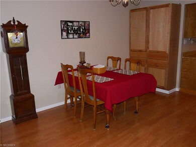 Dining Room has decorative built in pantry