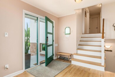 New stylish entry door