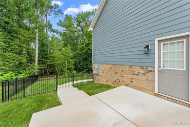 Sidewalk to back patio