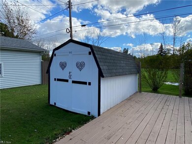 Shed and deck