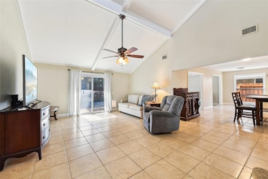 Decorative exposed beams.