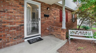Front covered porch welcomes guests