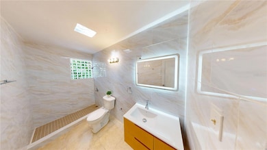 main bathroom with window