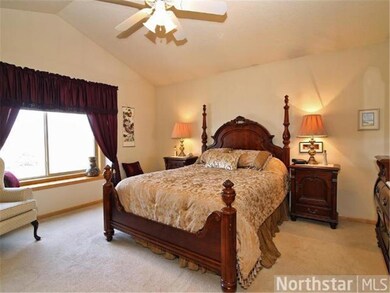 Master bedroom with walk-in closet