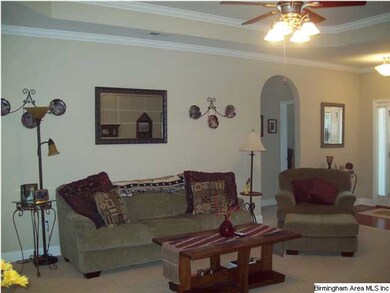 Over Sized Great Room offers crown molding, trey c
