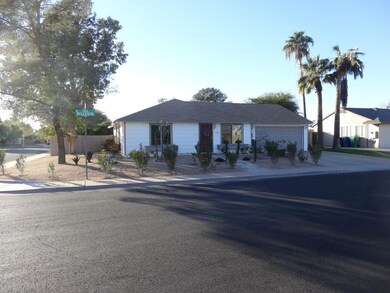 Corner lot - front of home
