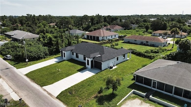 Aerial view of residential area