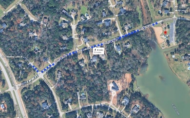 Aerial map of property and surrounding area
