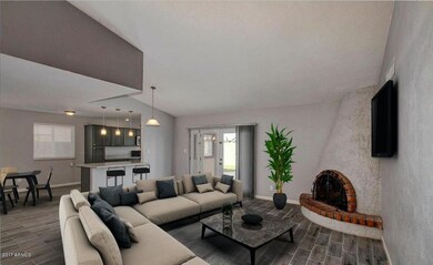 Virtual Staged Great Room