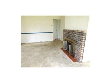 Close up of fireplace in Living room