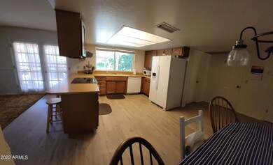 dining and kitchen