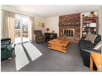 Large Family Room with Wood Burning Fireplace and 