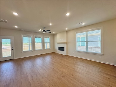 The space is designed for relaxed living and enter