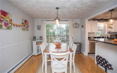 Dining area facing deck