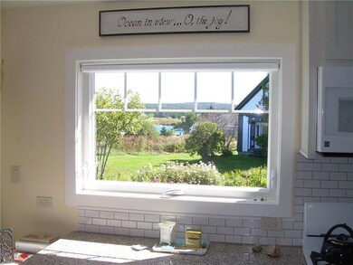 View from the kitchen to the water.