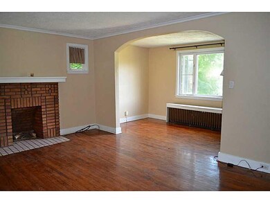 Living Room. The hardwood floors are beautiful, an