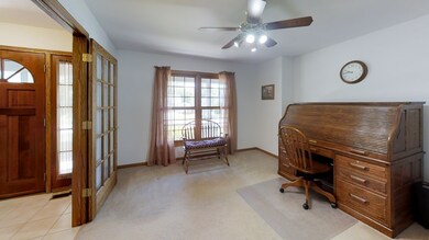 Dining rm currently used as a den